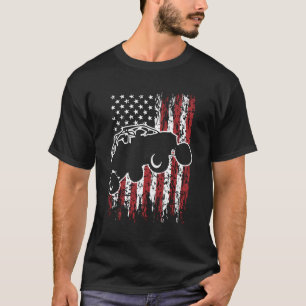 Us Flag Atv Side By Side Rider Utv July 4Th Offroa T-Shirt