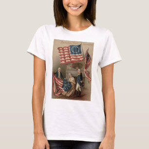 US Flag Betsy Ross George Washington T-Shirt