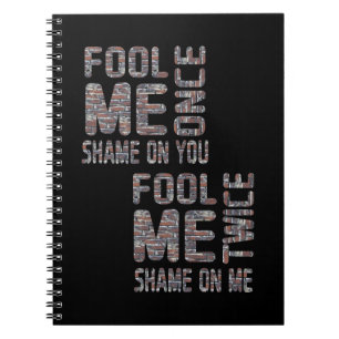 US Flag Black and White Vintage Retro Notebook