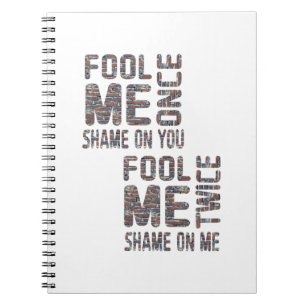 US Flag Black and White Vintage Retro Notebook