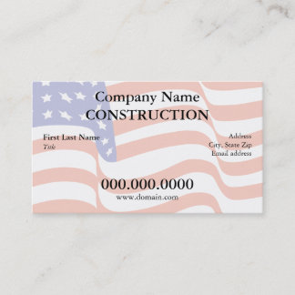 US Flag Business Card