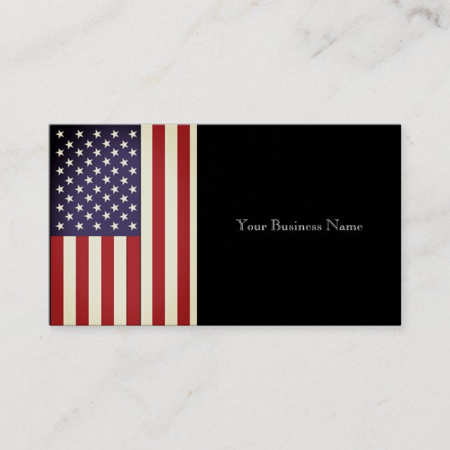 US Flag Business Card (Front)