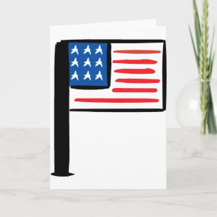 US Flag Card