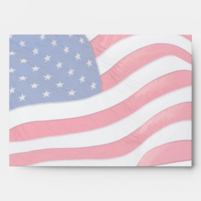 US Flag Colours Envelope (Front)
