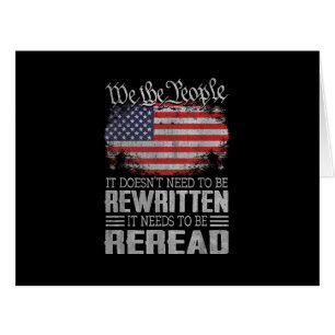 US Flag Constitution of the USA Needs To Be Reread