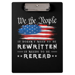 US Flag Constitution of the USA Needs To Be Reread Clipboard