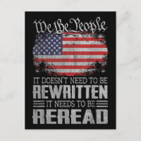 US Flag Constitution of the USA Needs To Be Reread