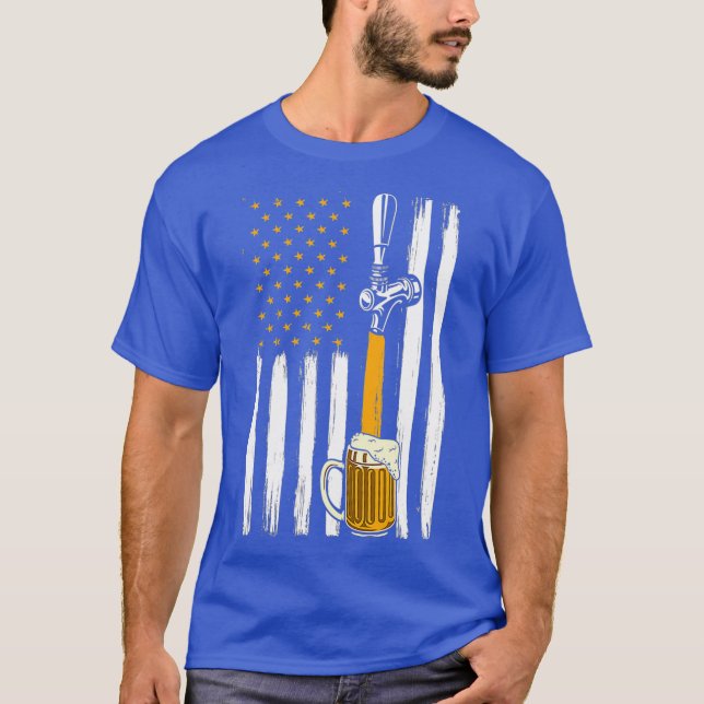 US Flag Craft Beer T-Shirt (Front)