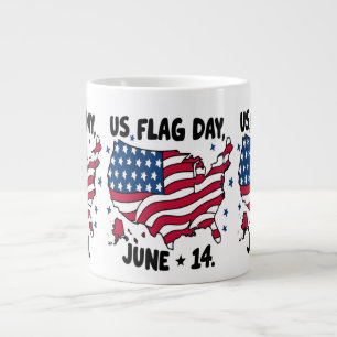 US Flag Day America's 250th Birthday - US Flag 250 Large Coffee Mug