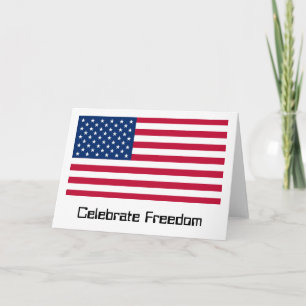 US Flag Day: Freedom in Red, White, and Blue Card