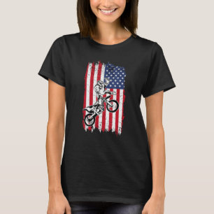 US Flag Dirt Bike Fly Shirt Motocross US Dirt Bik