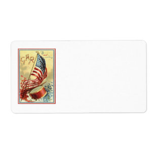 US Flag Drum Forget Me Nots Flowers