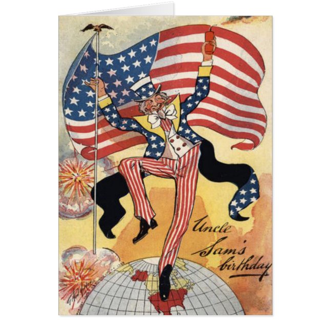 US Flag Fireworks Firecracker Uncle Sam (Front)
