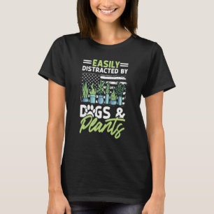 Us Flag Gardening Garden Landscaping Gardener Dog T-Shirt