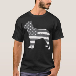 US Flag Heeler Vintage Pet Red Blue Cattle Dog Pat T-Shirt