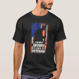 Us Flag Im Not Grumpy Im A Veteran T-Shirt