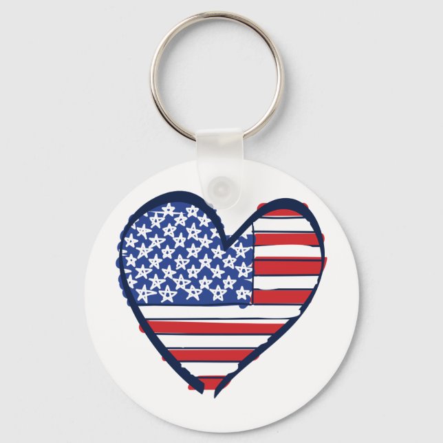 US-Flag Key Ring (Front)