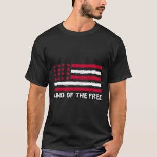 Us Flag Land Of The Free America 4th Of July Men W T-Shirt