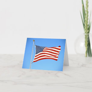 US Flag Note Card