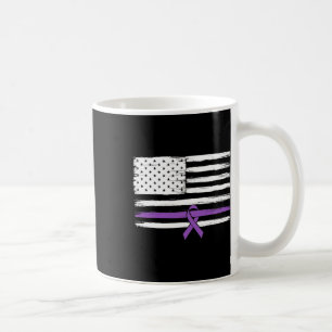 Us Flag Pancreatic Cancer Awareness Coffee Mug