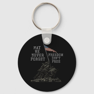 Us Flag Patriot Soldier American Army 4th Of July Key Ring