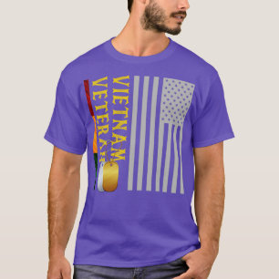 US Flag Patriotic American Gift Vietnam Veteran T-Shirt