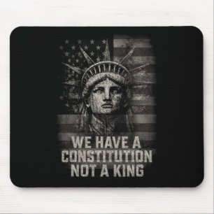 Us Flag Patriotic Graphic Mens Womens 4th Of July Mouse Pad