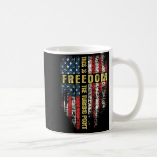 Us Flag Patriotic - This Is The Turning Int Faith  Coffee Mug