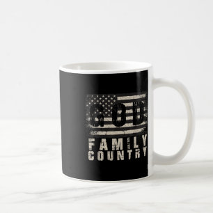 Us Flag Patriotic Veteran God Family Country Memor Coffee Mug