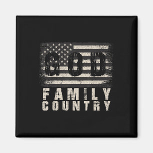Us Flag Patriotic Veteran God Family Country Memor Magnet