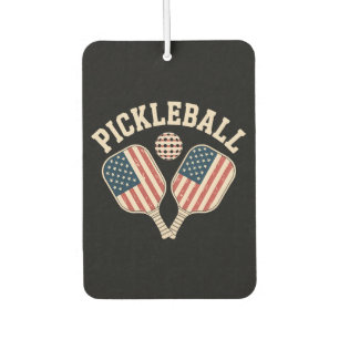 US Flag Pickleball Player Car Air Freshener