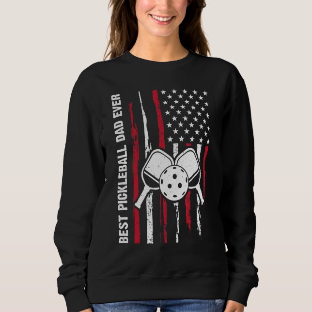 US Flag Pickleball Player Paddleball Lover_1 Sweatshirt (Front)