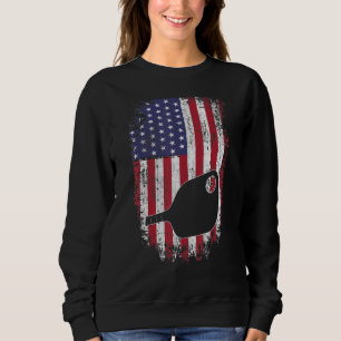 US Flag Pickleball Player Paddleball Lover_2 Sweatshirt