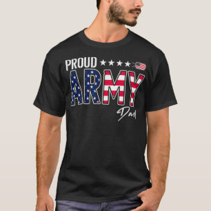US Flag Proud Army Dad T-Shirt