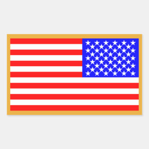 US Flag Rectangular Sticker