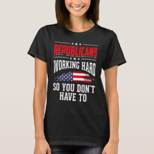 Us Flag Republican Conservative Politics American T-Shirt
