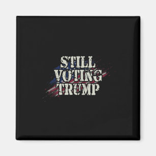 Us Flag Retro Trump Shirt - Voting Convicted Felon Magnet