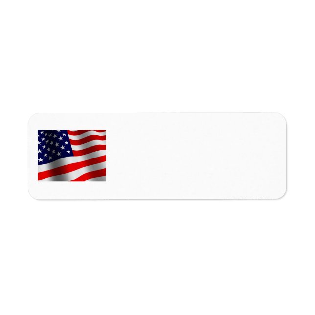 US Flag Return Address Label (Front)