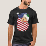 US Flag Santa Claus American Flag Santa Christmas T-Shirt<br><div class="desc">US Flag Santa Claus American Flag Santa Christmas</div>