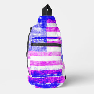 US Flag Sling Bag