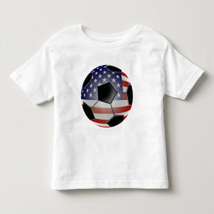 US Flag Soccer Ball Toddler T-Shirt