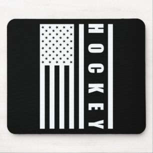 Us Flag Sport Goalie Hockey Player American Pride Mouse Pad