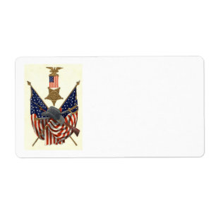 US Flag Union Civil War Medal Eagle