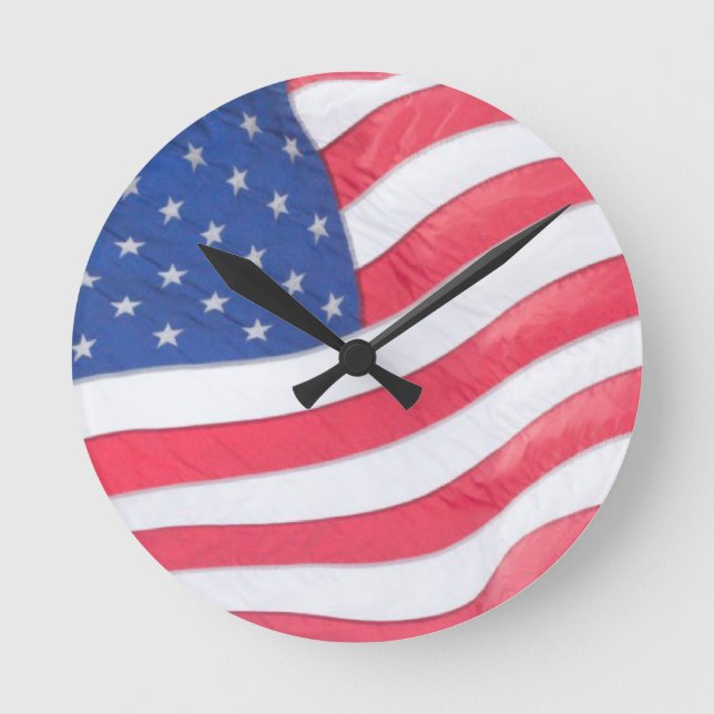 US Flag Wall Clock (Front)