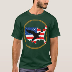 US Flag With Eagle Silhouette T-Shirt