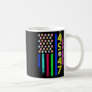 Us Flag With Eggs Funny Trump 45 47 Easter Day 2 Coffee Mug