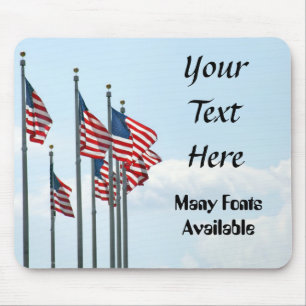 US Flags Array Mousepad