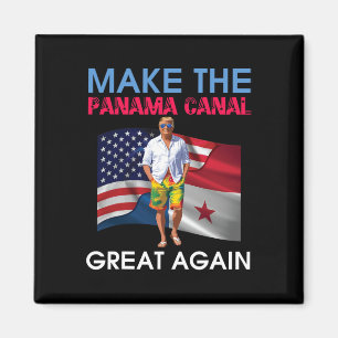 Us Flags Donald Trump Make The Panama Canal Great  Magnet