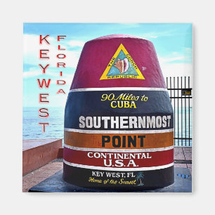 US Florida - Key West - Southernmost point buoy - Magnet
