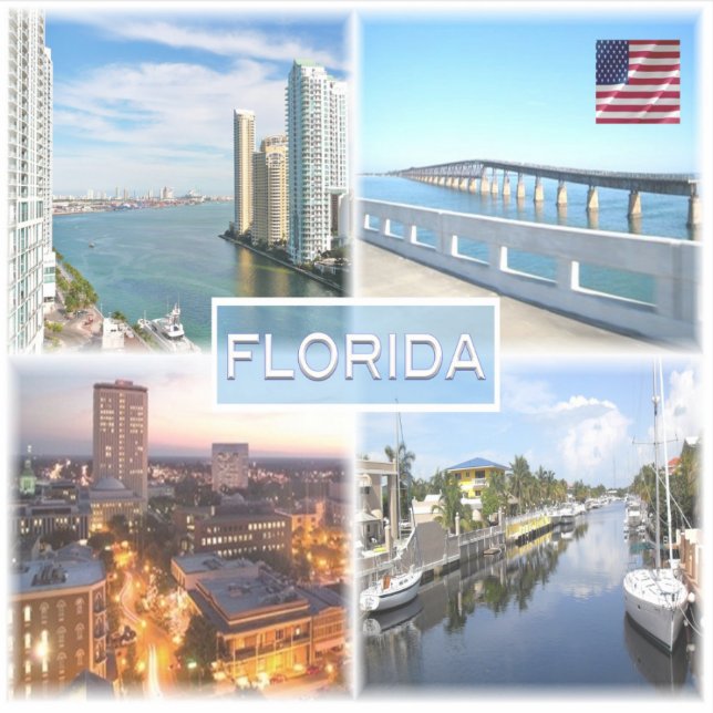 US Florida - Mouth of Miami River at Brickell Key (Front)